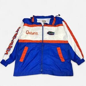 Vintage UF university of Florida gators embroidered zipup windbreaker jacket M